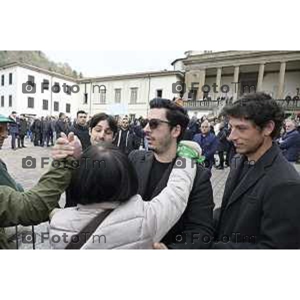 Pontida Bergamo funerale di Umberto Bossi 22 Marzo 2026 Pontida Bg Italia foto Tiziano Manzoni Lapresse