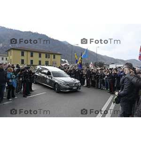 Pontida Bergamo funerale di Umberto Bossi 22 Marzo 2026 Pontida Bg Italia foto Tiziano Manzoni Lapresse