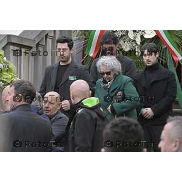 Pontida Bergamo funerale di Umberto Bossi 22 Marzo 2026 Pontida Bg Italia foto Tiziano Manzoni Lapresse
