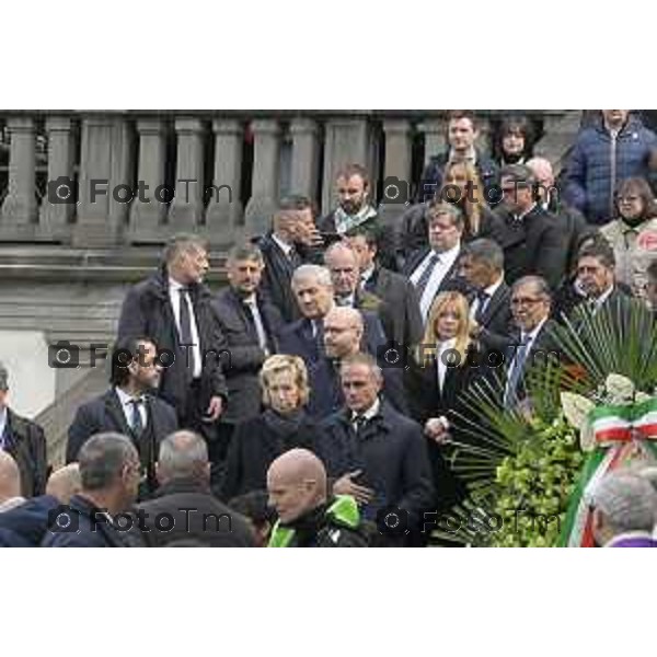 Pontida Bergamo funerale di Umberto Bossi 22 Marzo 2026 Pontida Bg Italia foto Tiziano Manzoni Lapresse