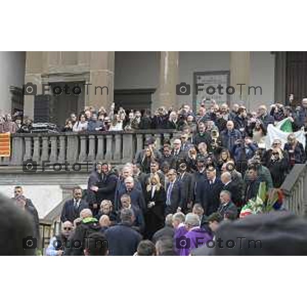 Pontida Bergamo funerale di Umberto Bossi 22 Marzo 2026 Pontida Bg Italia foto Tiziano Manzoni Lapresse