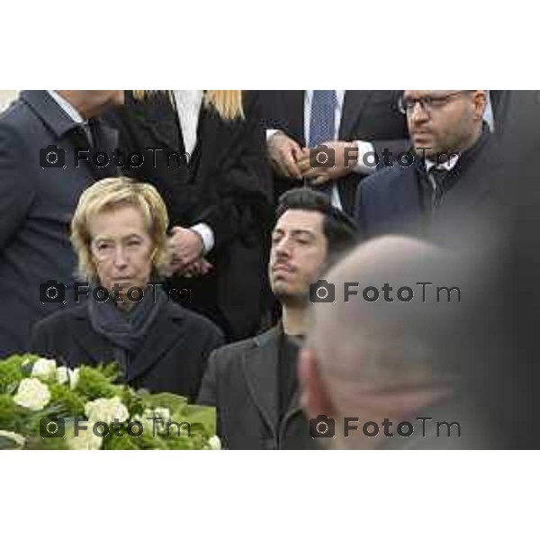 Pontida Bergamo funerale di Umberto Bossi 22 Marzo 2026 Pontida Bg Italia foto Tiziano Manzoni Lapresse