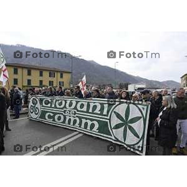 Pontida Bergamo funerale di Umberto Bossi 22 Marzo 2026 Pontida Bg Italia foto Tiziano Manzoni Lapresse