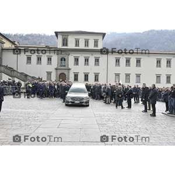 Pontida Bergamo funerale di Umberto Bossi 22 Marzo 2026 Pontida Bg Italia foto Tiziano Manzoni Lapresse