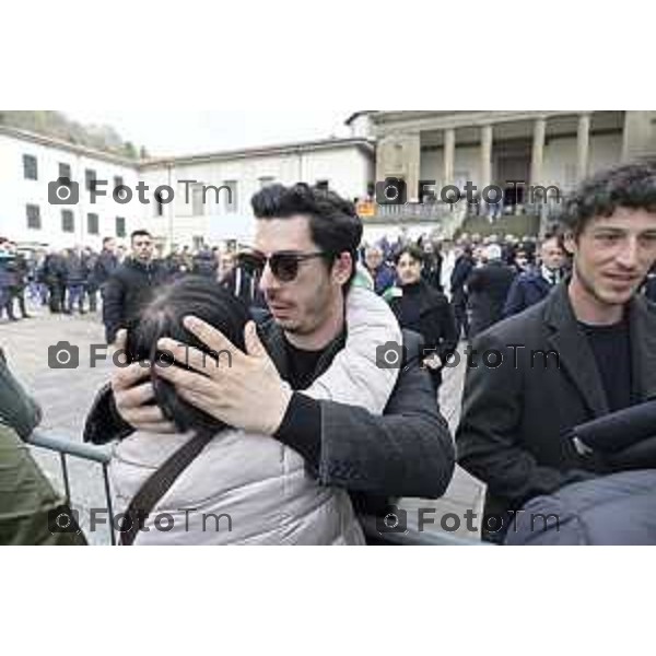 Pontida Bergamo funerale di Umberto Bossi 22 Marzo 2026 Pontida Bg Italia foto Tiziano Manzoni Lapresse