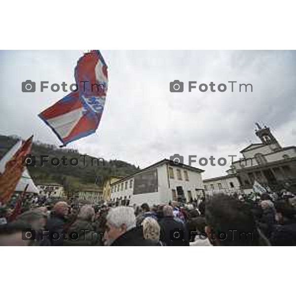 Pontida Bergamo funerale di Umberto Bossi 22 Marzo 2026 Pontida Bg Italia foto Tiziano Manzoni Lapresse
