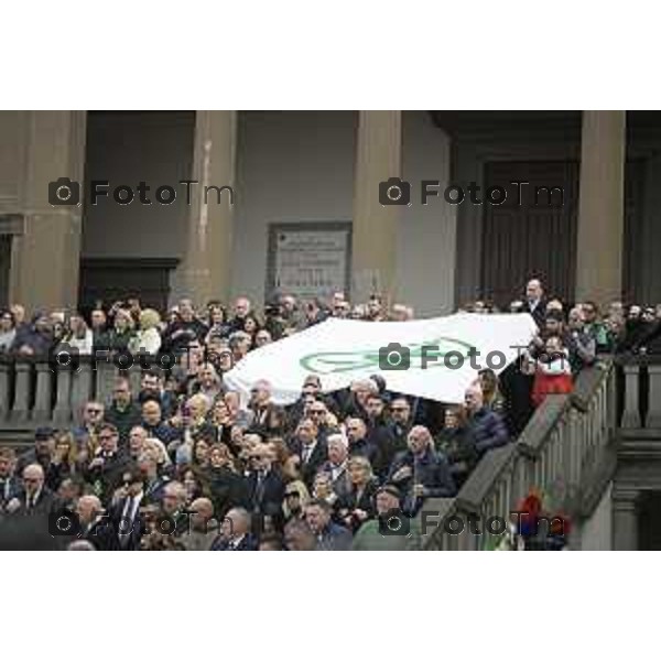 Pontida Bergamo funerale di Umberto Bossi 22 Marzo 2026 Pontida Bg Italia foto Tiziano Manzoni Lapresse