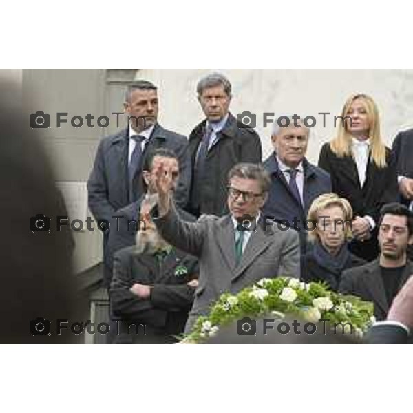 Pontida Bergamo funerale di Umberto Bossi 22 Marzo 2026 Pontida Bg Italia foto Tiziano Manzoni Lapresse