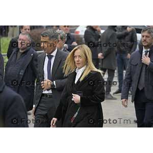 Pontida Bergamo funerale di Umberto Bossi 22 Marzo 2026 Pontida Bg Italia foto Tiziano Manzoni Lapresse