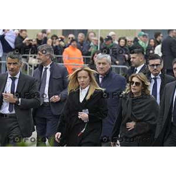 Pontida Bergamo funerale di Umberto Bossi 22 Marzo 2026 Pontida Bg Italia foto Tiziano Manzoni Lapresse