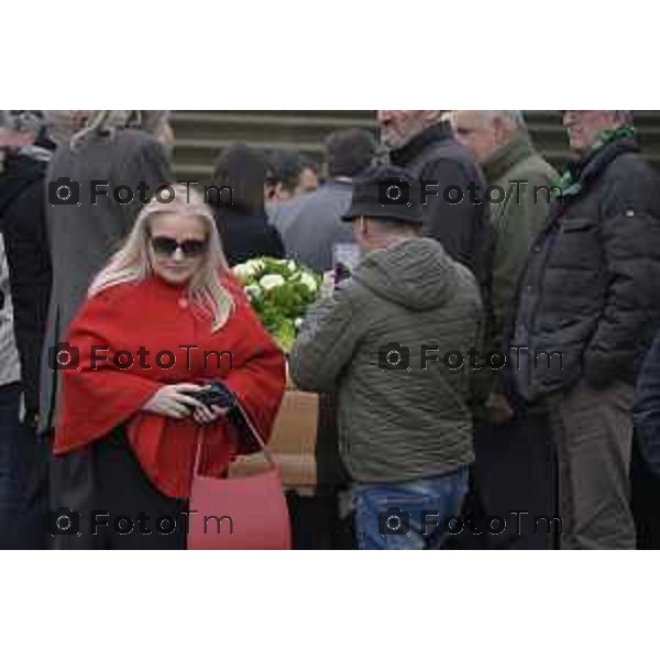 Pontida Bergamo funerale di Umberto Bossi 22 Marzo 2026 Pontida Bg Italia foto Tiziano Manzoni Lapresse