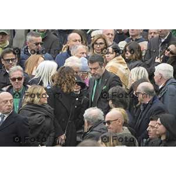 Pontida Bergamo funerale di Umberto Bossi 22 Marzo 2026 Pontida Bg Italia foto Tiziano Manzoni Lapresse