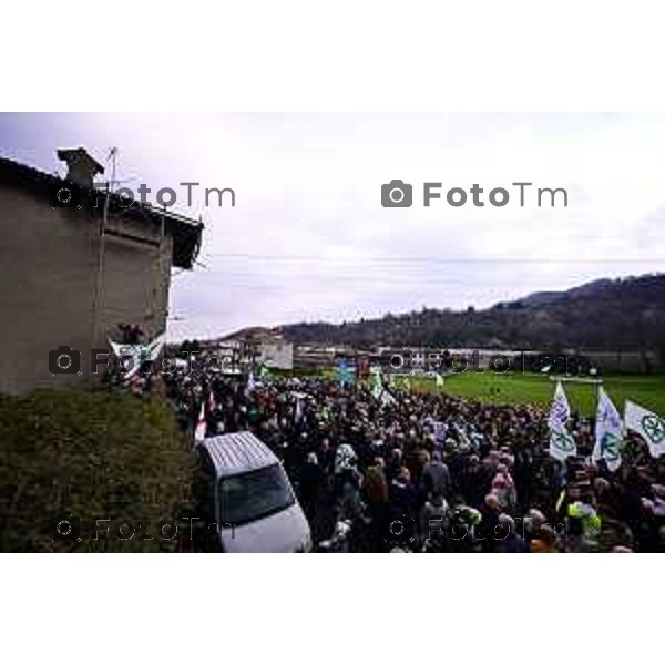 Pontida Bergamo funerale di Umberto Bossi 22 Marzo 2026 Pontida Bg Italia foto Tiziano Manzoni Lapresse