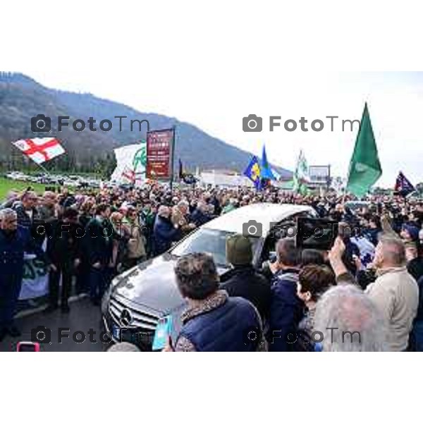 Pontida Bergamo funerale di Umberto Bossi 22 Marzo 2026 Pontida Bg Italia foto Tiziano Manzoni Lapresse