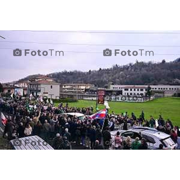 Pontida Bergamo funerale di Umberto Bossi 22 Marzo 2026 Pontida Bg Italia foto Tiziano Manzoni Lapresse