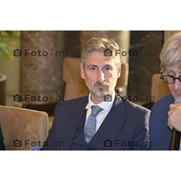 Bergamo Fiera Nuova presentazione Masterplan sviluppo Fiera di Bergamo Cristian Celoria, Partner PwC Italia . 23-3- 2026 Italia foto Tiziano Manzoni Lapresse