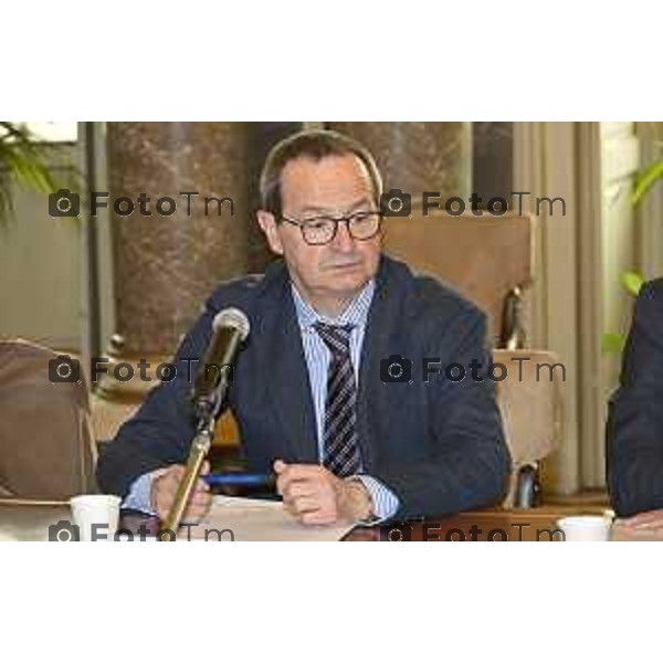 Bergamo Fiera Nuova presentazione Masterplan sviluppo Fiera di Bergamo Giovanni Zambonelli, Presidente Camera di Commercio di Bergamo. 23-3- 2026 Italia foto Tiziano Manzoni Lapresse