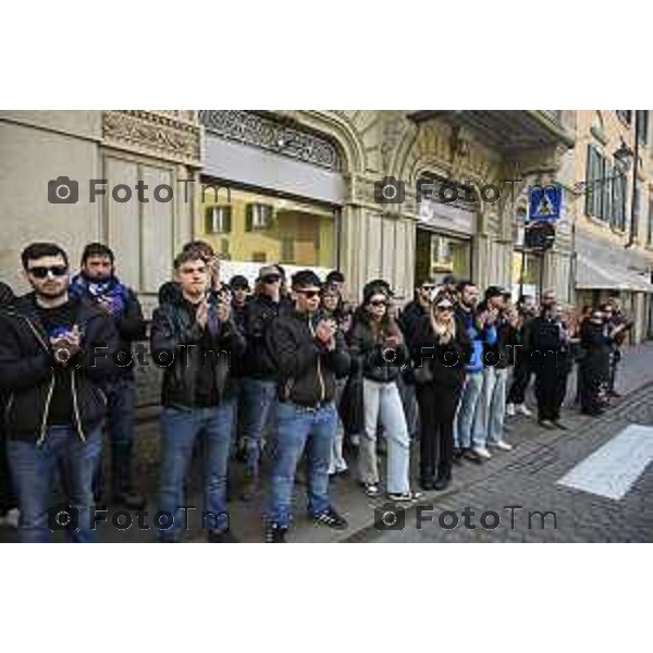 Bergamo funerale di Valentina Sarto femminicdio via Pescaria 24 Marzo 2026 Bergamo Italia foto Tiziano Manzoni Lapresse