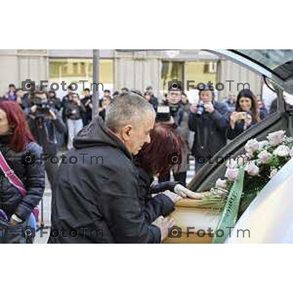 Bergamo funerale di Valentina Sarto femminicdio via Pescaria 24 Marzo 2026 Bergamo Italia foto Tiziano Manzoni Lapresse