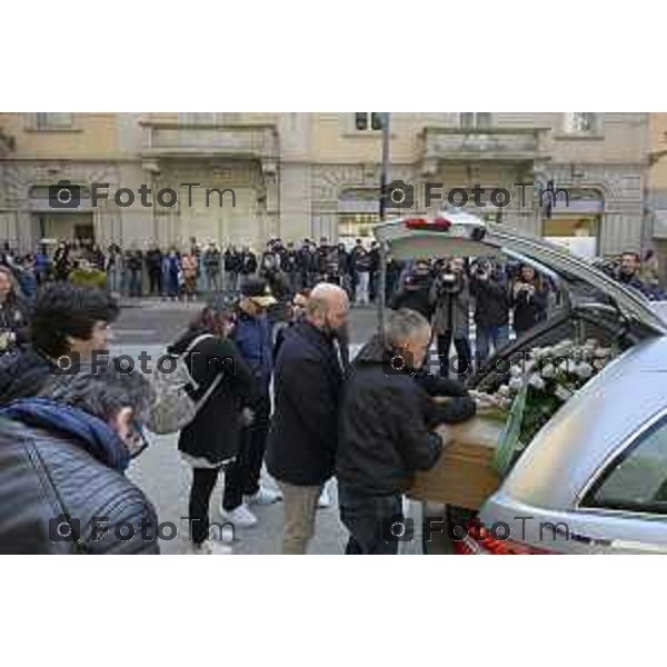 Bergamo funerale di Valentina Sarto femminicdio via Pescaria 24 Marzo 2026 Bergamo Italia foto Tiziano Manzoni Lapresse