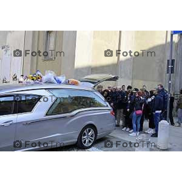 Bergamo funerale di Valentina Sarto femminicdio via Pescaria 24 Marzo 2026 Bergamo Italia foto Tiziano Manzoni Lapresse