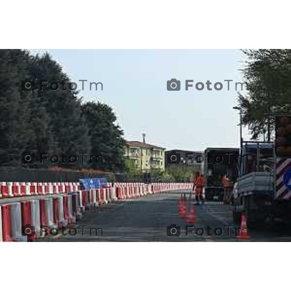 Bergamo, Torre dei Venti Autostrada A4 con il deposito e l\'area gestione autostrade 24 Marzo 2026 Bergamo Italia foto Tiziano Manzoni Lapresse