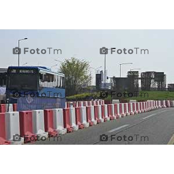 Bergamo, Torre dei Venti Autostrada A4 con il deposito e l\'area gestione autostrade 24 Marzo 2026 Bergamo Italia foto Tiziano Manzoni Lapresse