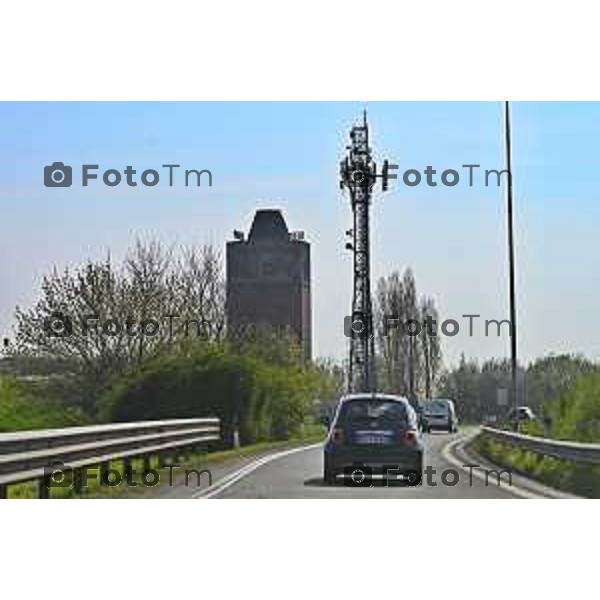 Bergamo, Torre dei Venti Autostrada A4 con il deposito e l\'area gestione autostrade 24 Marzo 2026 Bergamo Italia foto Tiziano Manzoni Lapresse
