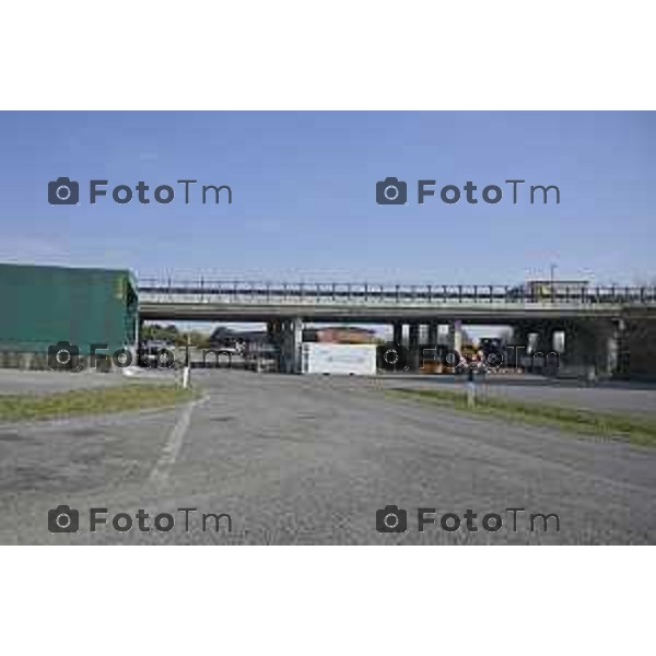 Bergamo, Torre dei Venti Autostrada A4 con il deposito e l\'area gestione autostrade 24 Marzo 2026 Bergamo Italia foto Tiziano Manzoni Lapresse