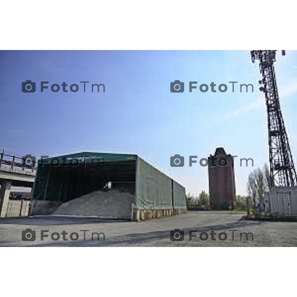 Bergamo, Torre dei Venti Autostrada A4 con il deposito e l\'area gestione autostrade 24 Marzo 2026 Bergamo Italia foto Tiziano Manzoni Lapresse