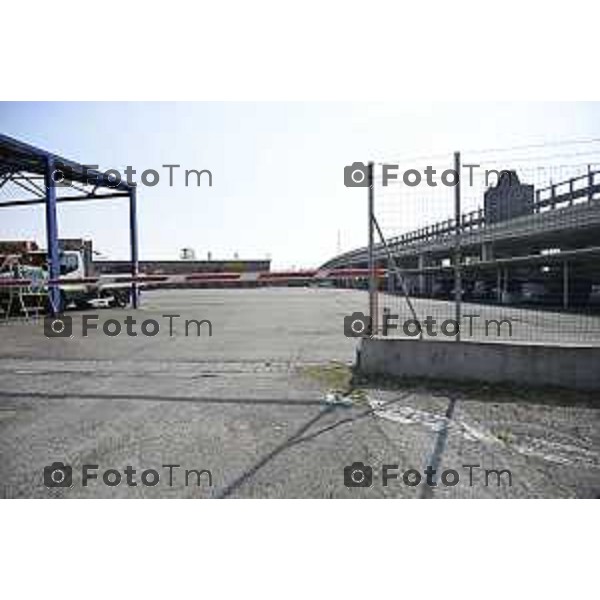 Bergamo, Torre dei Venti Autostrada A4 con il deposito e l\'area gestione autostrade 24 Marzo 2026 Bergamo Italia foto Tiziano Manzoni Lapresse