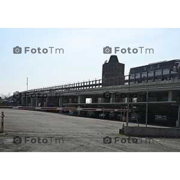 Bergamo, Torre dei Venti Autostrada A4 con il deposito e l\'area gestione autostrade 24 Marzo 2026 Bergamo Italia foto Tiziano Manzoni Lapresse