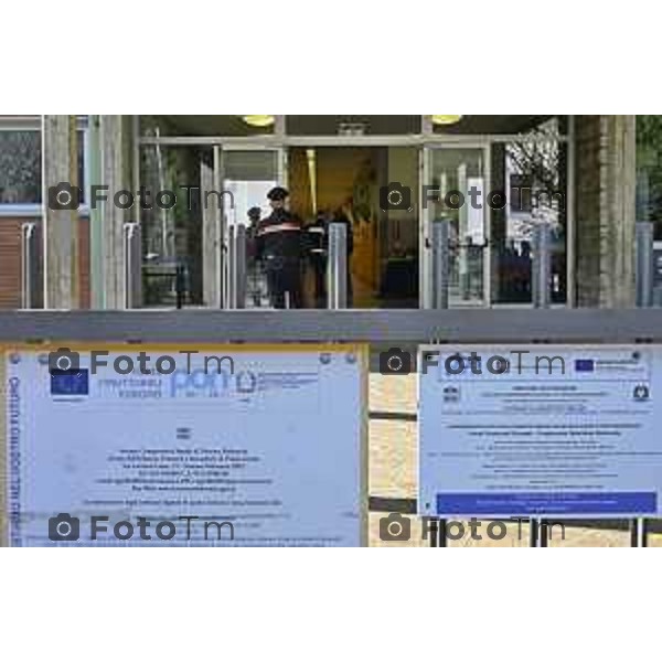 Tescore Balneario, BG scuola Media Da Vinci alunno accoltella professoressa a scuoa 25 Marzo 2026 Bergamo Italia Trescore Balneario investimento foto Tiziano Manzoni Lapresse