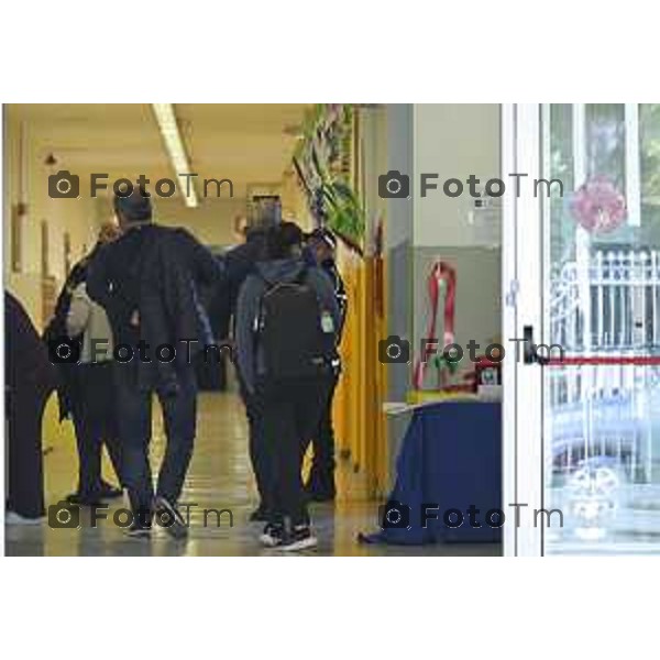 Tescore Balneario, BG scuola Media Da Vinci alunno accoltella professoressa a scuoa 25 Marzo 2026 Bergamo Italia Trescore Balneario investimento foto Tiziano Manzoni Lapresse