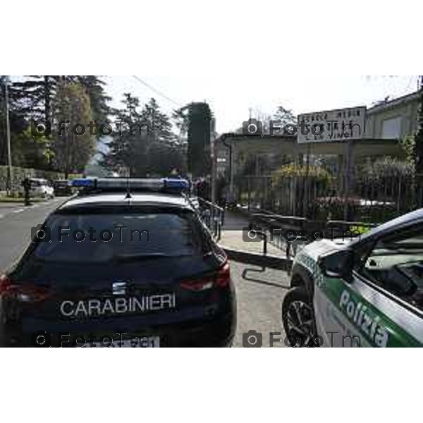 Tescore Balneario, BG scuola Media Da Vinci alunno accoltella professoressa a scuoa 25 Marzo 2026 Bergamo Italia Trescore Balneario investimento foto Tiziano Manzoni Lapresse
