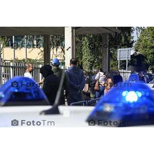 Tescore Balneario, BG scuola Media Da Vinci alunno accoltella professoressa a scuoa 25 Marzo 2026 Bergamo Italia Trescore Balneario investimento foto Tiziano Manzoni Lapresse