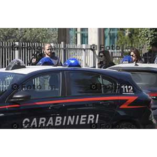 Tescore Balneario, BG scuola Media Da Vinci alunno accoltella professoressa a scuoa 25 Marzo 2026 Bergamo Italia Trescore Balneario investimento foto Tiziano Manzoni Lapresse