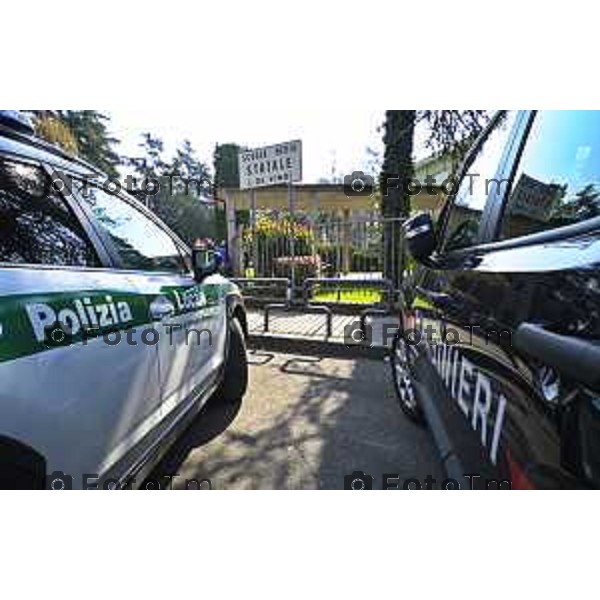 Tescore Balneario, BG scuola Media Da Vinci alunno accoltella professoressa a scuoa 25 Marzo 2026 Bergamo Italia Trescore Balneario investimento foto Tiziano Manzoni Lapresse