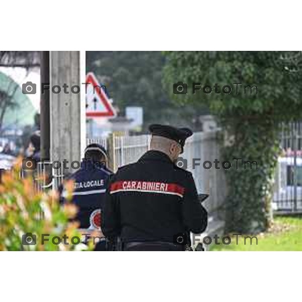 Tescore Balneario, BG scuola Media Da Vinci alunno accoltella professoressa a scuoa 25 Marzo 2026 Bergamo Italia Trescore Balneario investimento foto Tiziano Manzoni Lapresse