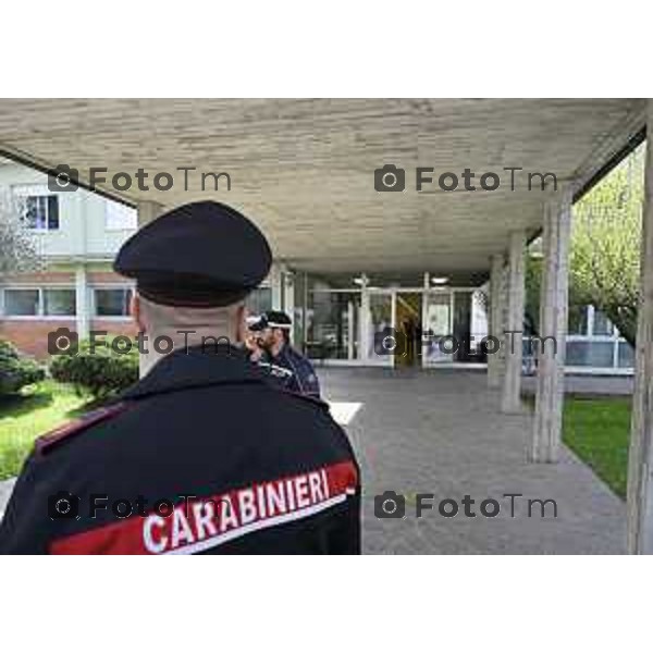 Tescore Balneario, BG scuola Media Da Vinci alunno accoltella professoressa a scuoa 25 Marzo 2026 Bergamo Italia Trescore Balneario investimento foto Tiziano Manzoni Lapresse