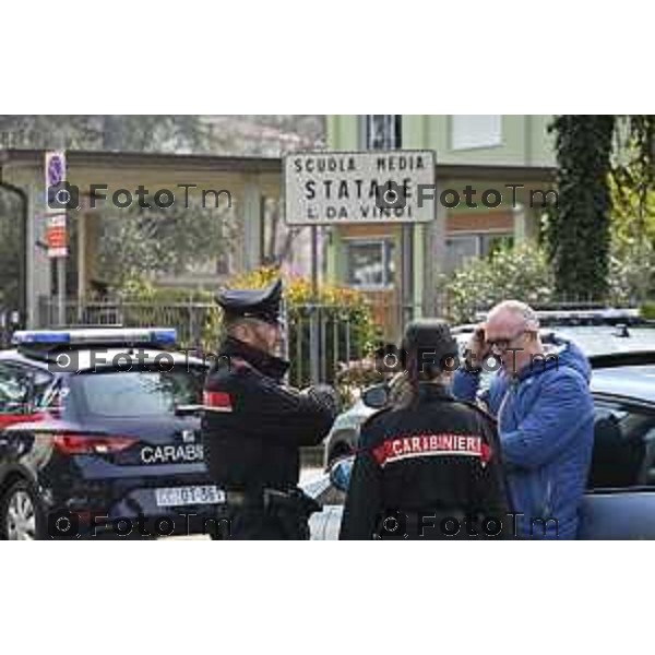 Tescore Balneario, BG scuola Media Da Vinci alunno accoltella professoressa a scuoa 25 Marzo 2026 Bergamo Italia Trescore Balneario investimento foto Tiziano Manzoni Lapresse