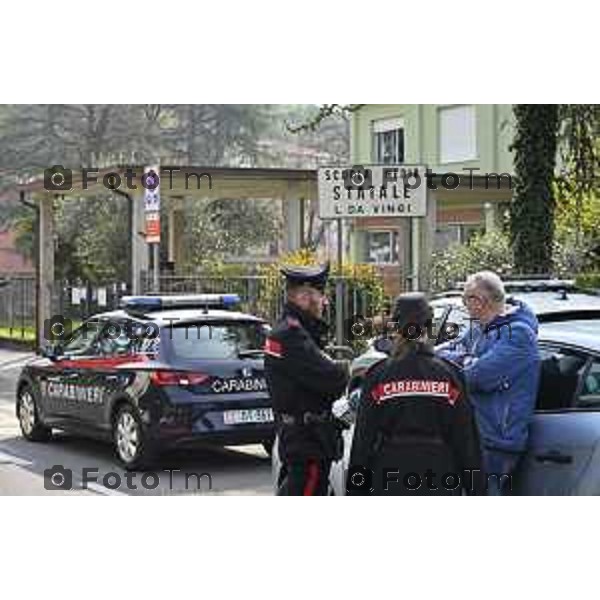 Tescore Balneario, BG scuola Media Da Vinci alunno accoltella professoressa a scuoa 25 Marzo 2026 Bergamo Italia Trescore Balneario investimento foto Tiziano Manzoni Lapresse