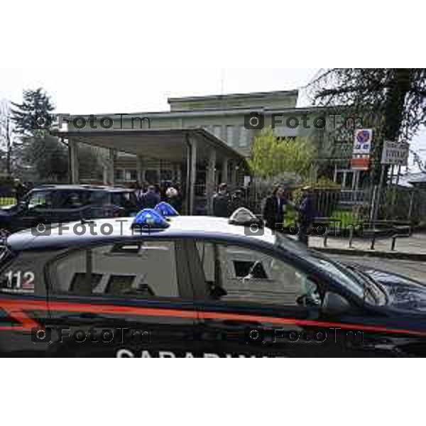 Tescore Balneario, BG scuola Media Da Vinci alunno accoltella professoressa a scuoa 25 Marzo 2026 Bergamo Italia Trescore Balneario investimento foto Tiziano Manzoni Lapresse