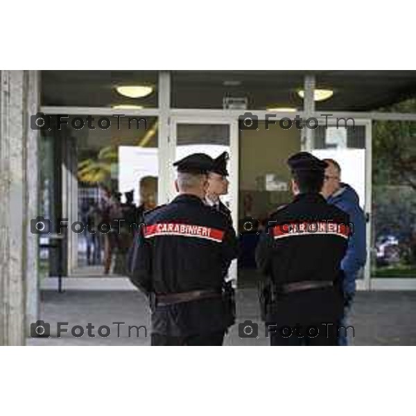 Tescore Balneario, BG scuola Media Da Vinci alunno accoltella professoressa a scuoa 25 Marzo 2026 Bergamo Italia Trescore Balneario investimento foto Tiziano Manzoni Lapresse