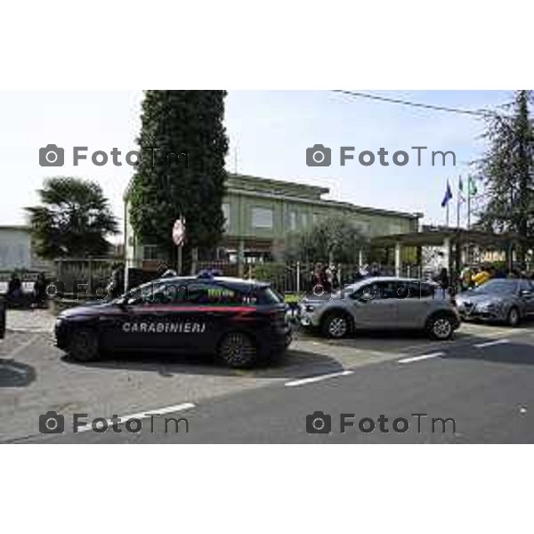 Tescore Balneario, BG scuola Media Da Vinci alunno accoltella professoressa a scuoa 25 Marzo 2026 Bergamo Italia Trescore Balneario investimento foto Tiziano Manzoni Lapresse