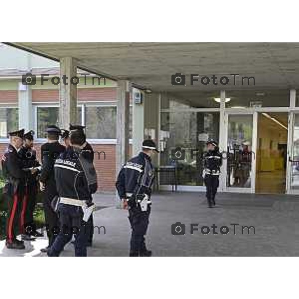 Tescore Balneario, BG scuola Media Da Vinci alunno accoltella professoressa a scuoa 25 Marzo 2026 Bergamo Italia Trescore Balneario investimento foto Tiziano Manzoni Lapresse