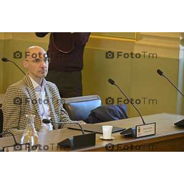 Bergamo primo consiglio Provinciale con Presidente Gianfranco Gafforelli Simone Tangorra 28 Marzo 2026 Bergamo Italia foto Tiziano Manzoni Lapresse