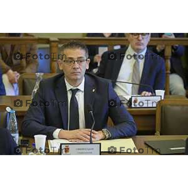 Bergamo primo consiglio Provinciale con Presidente Gianfranco Gafforelli Valois 28 Marzo 2026 Bergamo Italia foto Tiziano Manzoni Lapresse