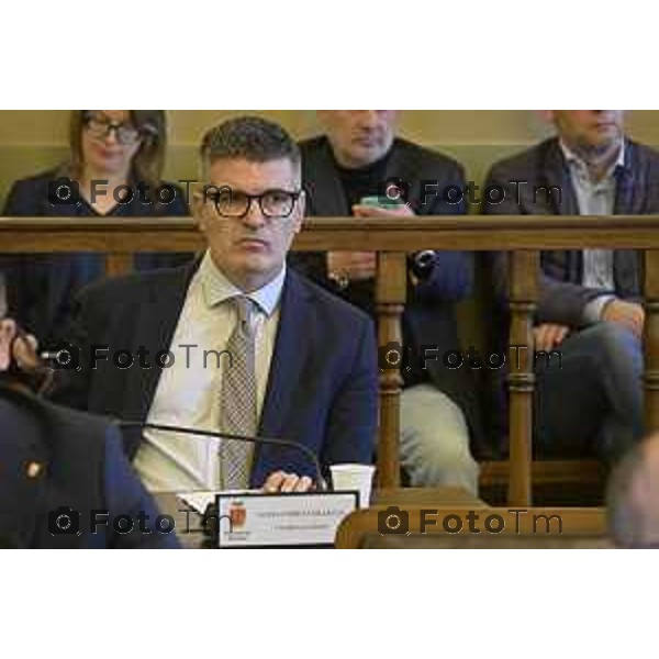 Bergamo primo consiglio Provinciale con Presidente Gianfranco Gafforelli Alessandro Colletta 28 Marzo 2026 Bergamo Italia foto Tiziano Manzoni Lapresse