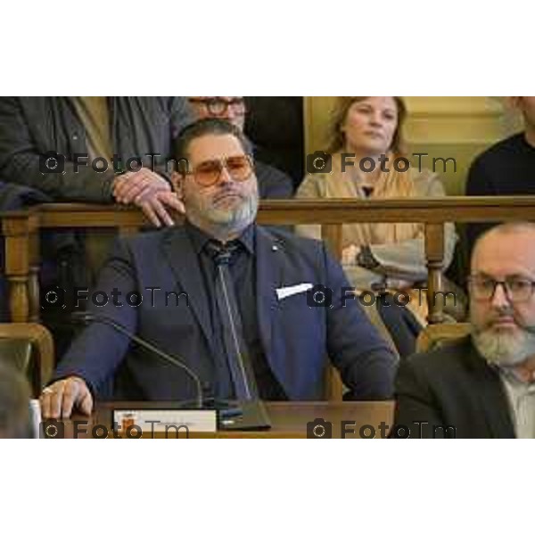 Bergamo primo consiglio Provinciale con Presidente Gianfranco Gafforelli Simone Nava 28 Marzo 2026 Bergamo Italia foto Tiziano Manzoni Lapresse